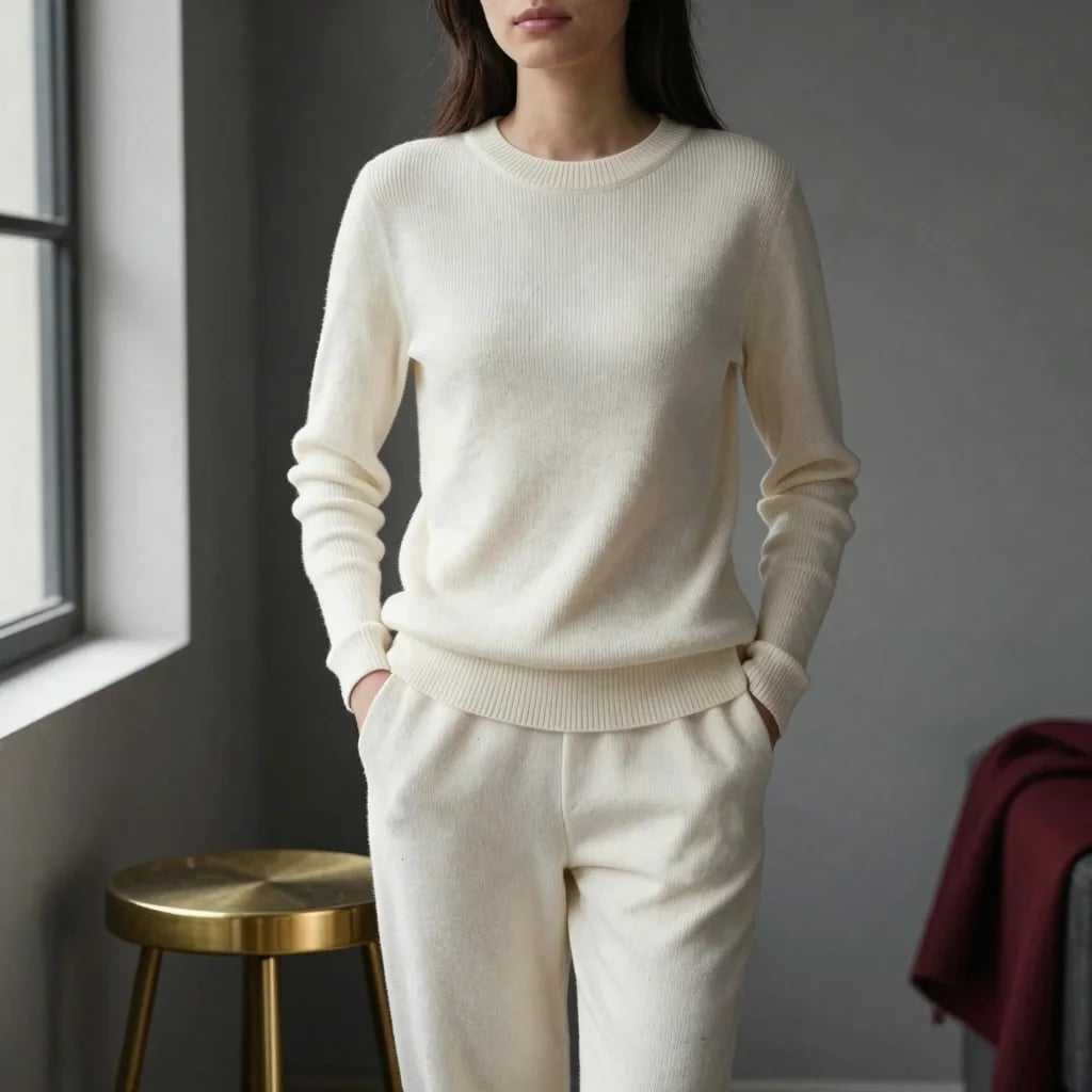 Ribbed Cardigan Set