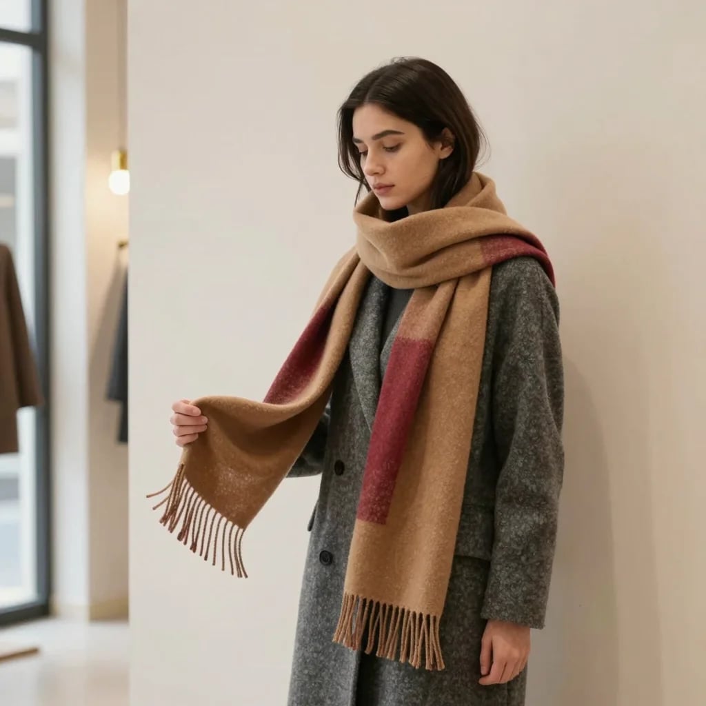 Camel Wrap Scarf