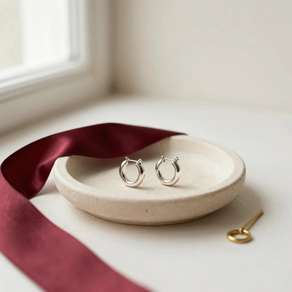 Silver Hoop Earrings